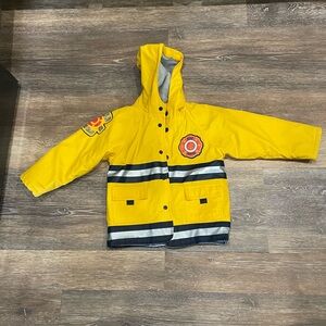 Source Unknown Yellow Kids Raincoat